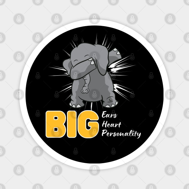 Big ears heart and personality Magnet by ProLakeDesigns